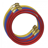 Charging hose 96411 blue 1.5m R410 1/4" x 5/16" 45° with nylon MASTERCOOL USA 