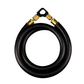 MegaFlow 1/2 in. Hose - 6 ft (3/8FL to 1/4FL) Black MH120006EAK Appion USA 