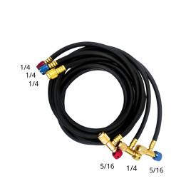 ΛΑΣΤΙΧΟ ΜΕΤΑΓΓΙΣΗΣ 1/4"x 5/16" (Set των 3 ΜΠΛΕ / ΚΟΚΚΙΝΟ / ΚΙΤΡΙΝΟ) ΕΞΟΙΚΟΝΟΜΗΣΗΣ FREON 1.5m 23435-SS BLACK DIAMOND