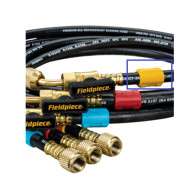 HR3B - 1/4" Ball Valve Charging Hose – Yellow FIELDPIECE USA 