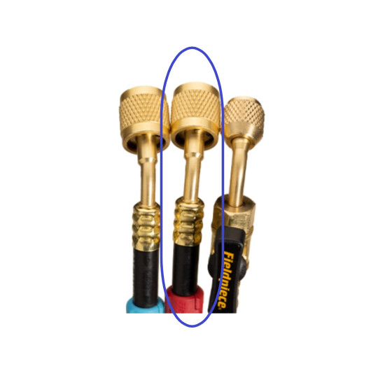 HR3CM-5-16-low-loss-valve-1-4-ball-valve-hose-red-FIELDPIECE HR3CM-5-16-low-loss-valve-1-4-ball-valve-hose-red-FIELDPIECE
