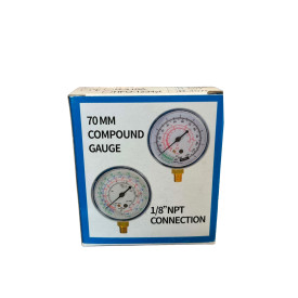 Ø70 Low Pressure Gauge 0–500 psi for R410A ACRTOOLS