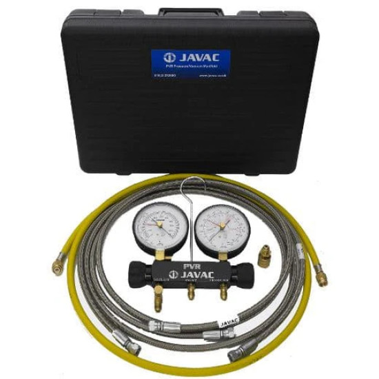 Javac-PVR-Nitrogen-Pressure-Vacuum-Manifold-set-Hoses-Adaptor
