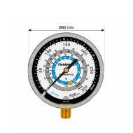 Analog Low Pressure Gauge RGS22CL for R32 / R410A / R454B / R22 for "GS" Manifold Sets FIELDPIECE USA