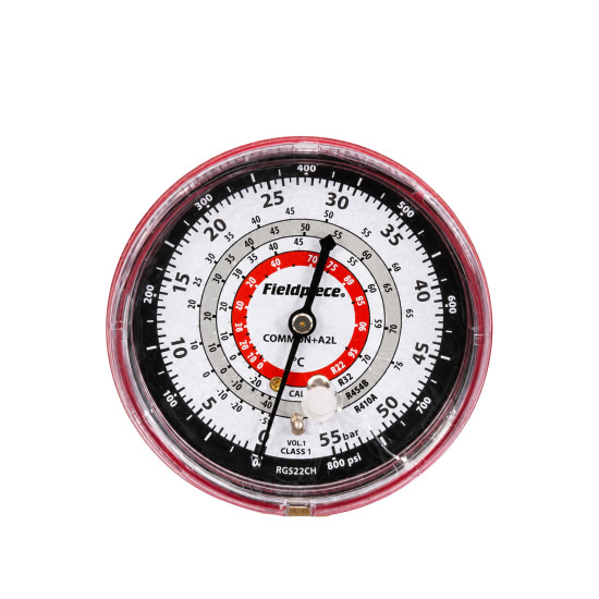 Analog-high-pressure-gauge-RGS22CH-for-R32-R410A-R454B-R22-for-GS-Manifold-sets-FIELDPIECE