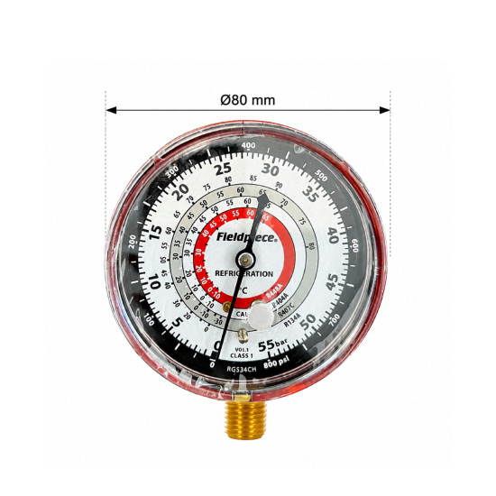 Analog-high-pressure-gauge-RGS34CH-for-R134a-R404A-R407C-R448A-for-GS-Manifold-gauge-sets-FIELDPIECE