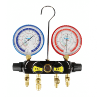4 valve manifold R410A/R32 with sight glass JAVAC 