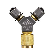 Addaptor Υψηλής Ταχύτητας "Y" 3/8"Θυλ x 2x 3/8"Αρσ SPDY38 MegaFlow Appion USA 