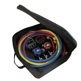 BLACK SERIES MINI-FOLD COMPACT 2-WAY ALUMINUM MANIFOLD MASTERCOOL USA