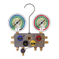 96203-EB: R410A R407 R22 (gauge p/n EBH-EBL) manifold with gauges only MASTERCOOL USA