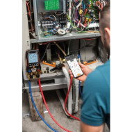 ΚΑΣΑ ΜΑΝΟΜΕΤΡΟΥ ΗΛΕΚΤΡΟΝΙΚΗ 557s σε σετ (ΚΕΝΟΜΕΤΡΟ ασύρματο & 2 αισθητήρια θερμοκρασίας ΑΣΥΡΜΑΤΑ & λάστιχα μεταγγίσεως & κενού) & ΒΑΛΙΤΣΑ TESTO