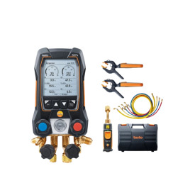 ΚΑΣΑ ΜΑΝΟΜΕΤΡΟΥ ΗΛΕΚΤΡΟΝΙΚΗ 557s σε σετ (ΚΕΝΟΜΕΤΡΟ ασύρματο & 2 αισθητήρια θερμοκρασίας ΑΣΥΡΜΑΤΑ & λάστιχα μεταγγίσεως & κενού) & ΒΑΛΙΤΣΑ TESTO