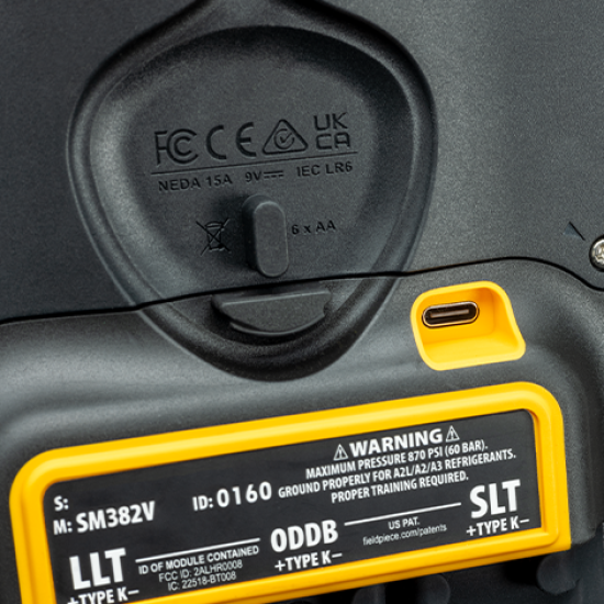 Eksypnh-kasa-manometrwn-hkektronikh-3plh-SM382V-asyrmath-kenometro-2-dagkanes-symvath-job-link-FIELDPIECE 