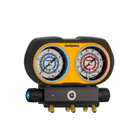 ΚΑΣΑ ΜΑΝΟΜΕΤΡΩΝ 2πλη GS334C με ΥΓΡΟΔΕΙΚΤΗ Ø80 R134a/R404A/R407C/R448A HD A3-A2L FIELDPIECE USA 