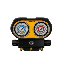 ΚΑΣΑ ΜΑΝΟΜΕΤΡΩΝ 2πλη GS334C με ΥΓΡΟΔΕΙΚΤΗ Ø80 R134a/R404A/R407C/R448A HD A3-A2L FIELDPIECE USA 