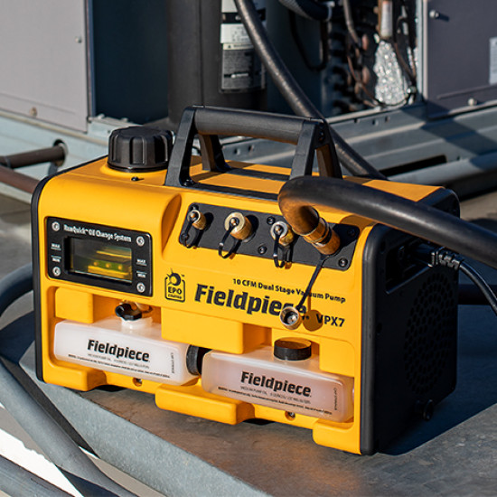 VACUUM PUMP VPX33EU, 10CFM, (280lt/min), 3/4Hp, 15mic, 230/110VAC DC Inverter, ATEX (A3), FIELDPIECE