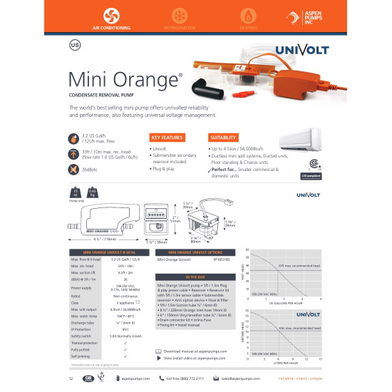 Condensate-removal-pump-mini-orange-ASPEN
