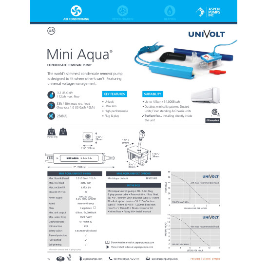 Condensate-removal-pump-mini-aqua-ASPEN
