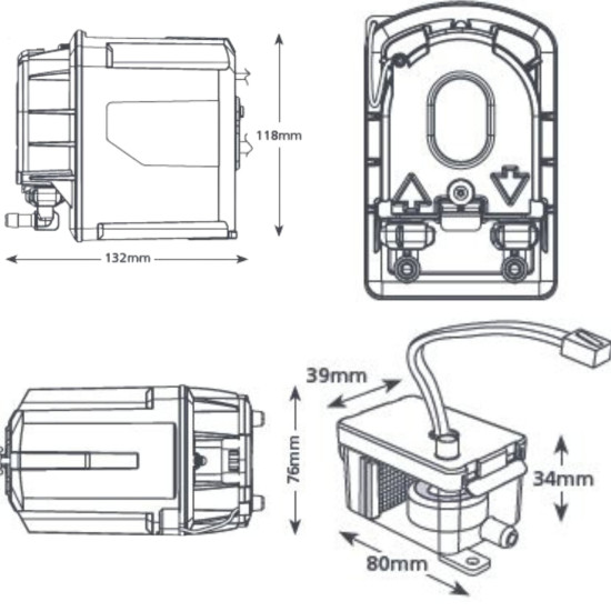 Peri-proair-peristaltic-condensate-pump-float-sensor-ASPEN