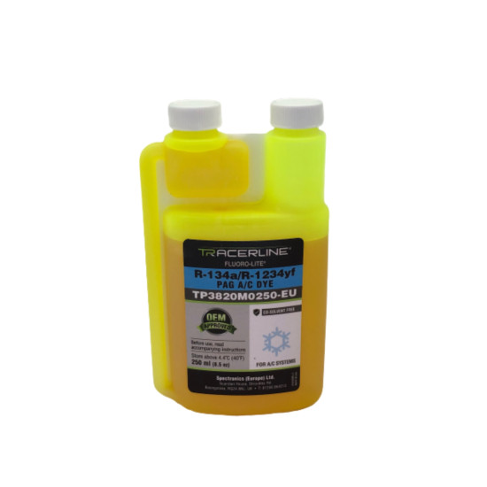 FLUORO-LITE-R-134a-R-1234yf-PAG-A-C-DYE-TP3820-M0250-TRACERLINE