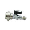 Addaptor "aerosol" 1/4" SAE "μεταλλικό" με ball valve ERRECOM 