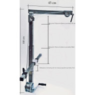 ACR-100 Material Hoist with Hand Crank 70 kg at 10 m (95 cm Unit Height)