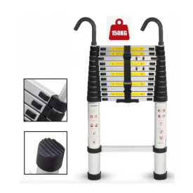 Folding Ladder 3.8m 150kg Capacity with Safety Hooks ACRTOOLS