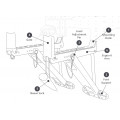 Mini-split installation support bracket, Mighty Bracket, Xtra Mini-split installation support bracket, Mighty Bracket, Xtra