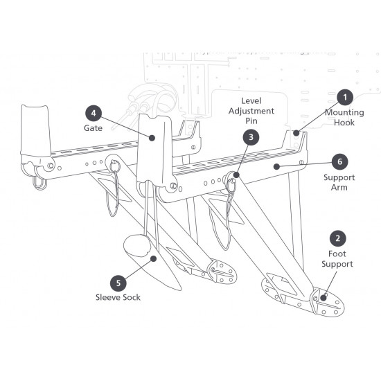 Mini-split installation support bracket, Mighty Bracket, Xtra Mini-split installation support bracket, Mighty Bracket, Xtra
