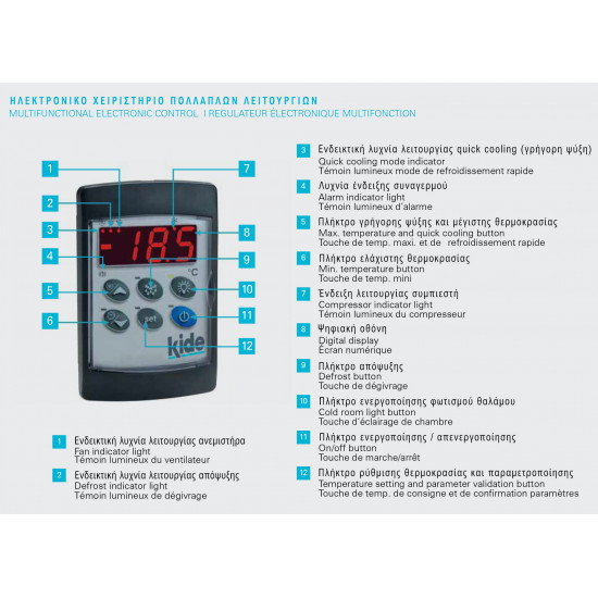 Cold machine divided , split type ,ESC1007M1X kide maintenance,performance 2899 W R-449A
