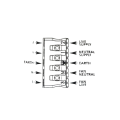 FSC switch (2Amp), 4 speeds, recessed ASPEN