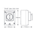 ON-OFF SWITCH, 32A, 230v, 3 poles, 11Kw, IP66, Xtra ASPEN