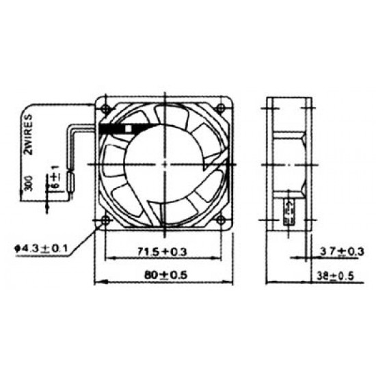 QUALITIVE FAN, HIGH SPEED, 220v, 08x08cm, SLEEVE BEARING, ACRTOOLS QUALITIVE FAN, HIGH SPEED, 220v, 08x08cm, SLEEVE BEARING, ACRTOOLS