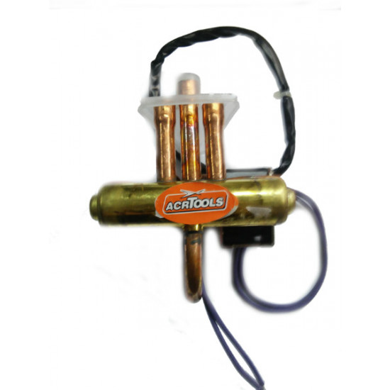 VALVE FOUR-WAY 3/8 (# 5/16 ") WITH COIL   "ACRTOOLS"