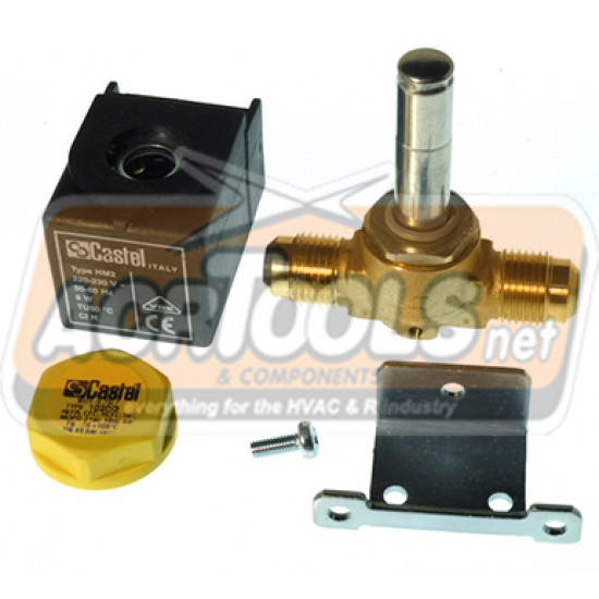 SOLENOID VALVE,  1/4", FLARE, 220V, CEME