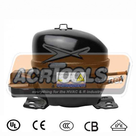 Domestic Compressor ΣYMΠ/ΤΗΣ QD110YG, 1/5ΗΡ, R600a, LOW, ACRTOOLS