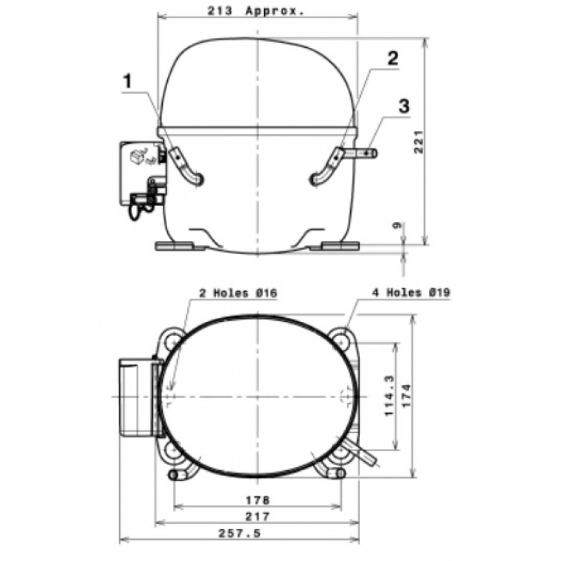 Cubigel Compressors, ex Electrolux : Compressor ΜΧ21ΤΒ ...
