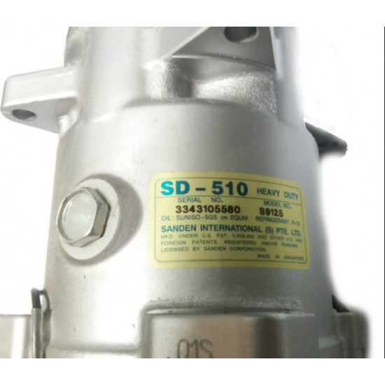 COMPRESSOR SD-510 S9125 12V "SANDEN" COMPRESSOR SD-510 S9125 12V "SANDEN"