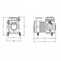 SEMI HERMETIC COMPRESSOR  4L17.2X (40X-GL-54), 2CYLINDERS, 4HP, GELPHA COMPRESSORS