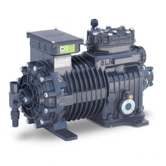SEMI HERMETIC COMPRESSOR 5LR23.2X (52X-GLR-61.9),  2CYLINDERS, 5HP, GELPHA COMPRESSORS