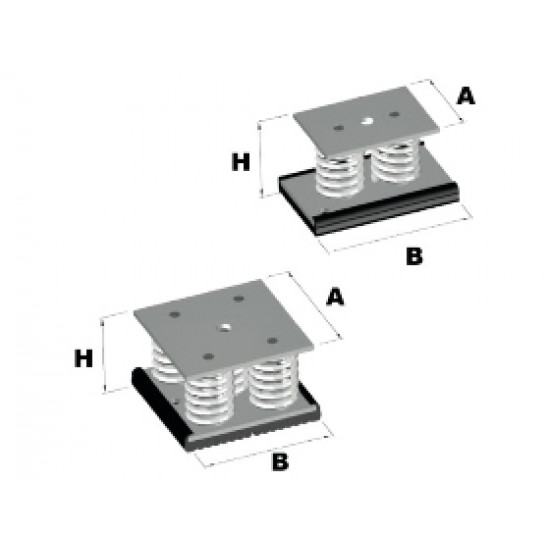 ANTIVIBRATION-MS.500 (5 Springs) BASE SPRING "ACRTOOLS" ANTIVIBRATION-MS.500 (5 Springs) BASE SPRING "ACRTOOLS"