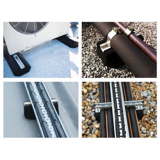 Fastening system floor FIX-IT-FOOT 250mm, with channel "small" BBJ