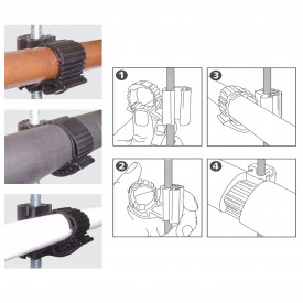 Fastening system for pipes QPH No1 (1/4 & 3/8), BBJ