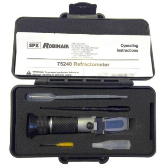 PROPYLENE / ETHYLENE GLYCOL 75240 ROBINAIR REFRACTOMETER PROPYLENE / ETHYLENE GLYCOL 75240 ROBINAIR REFRACTOMETER