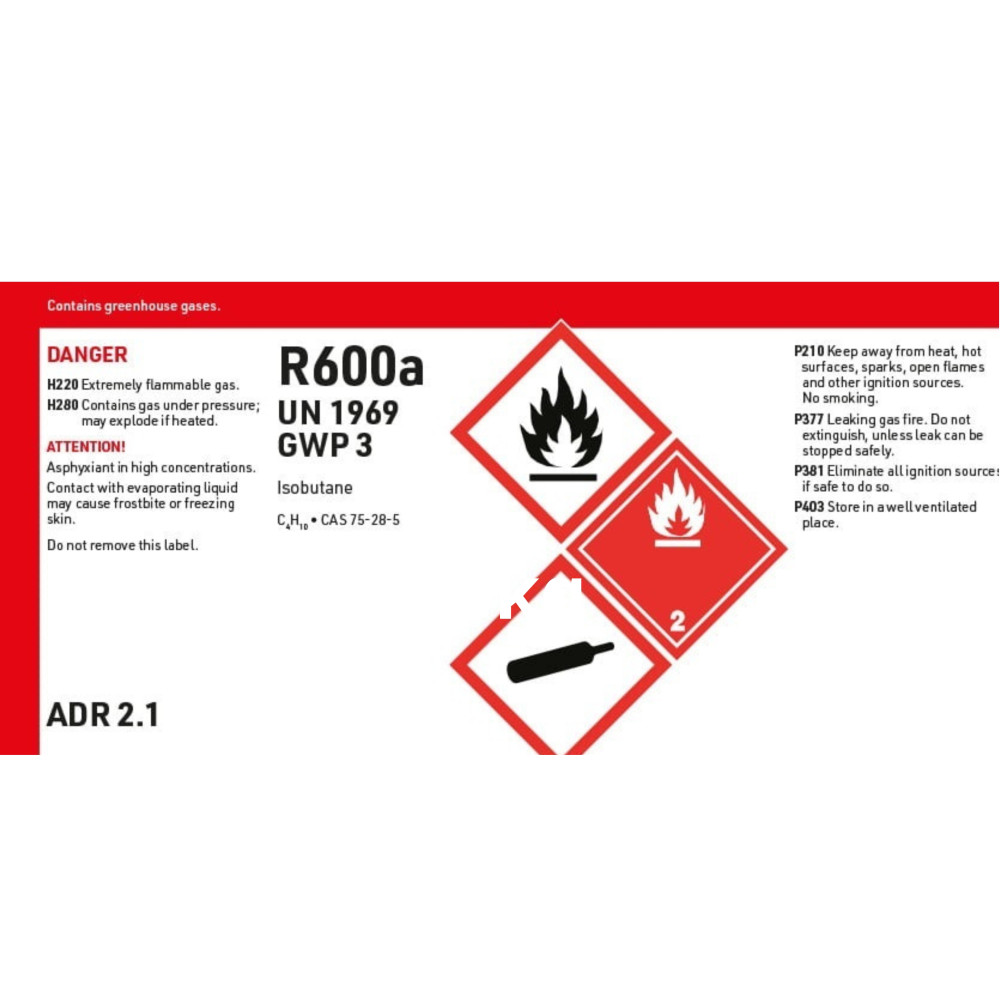 Refrigerants : R-600(a) ISOBUTANE Refrigerant (420gr) with ...