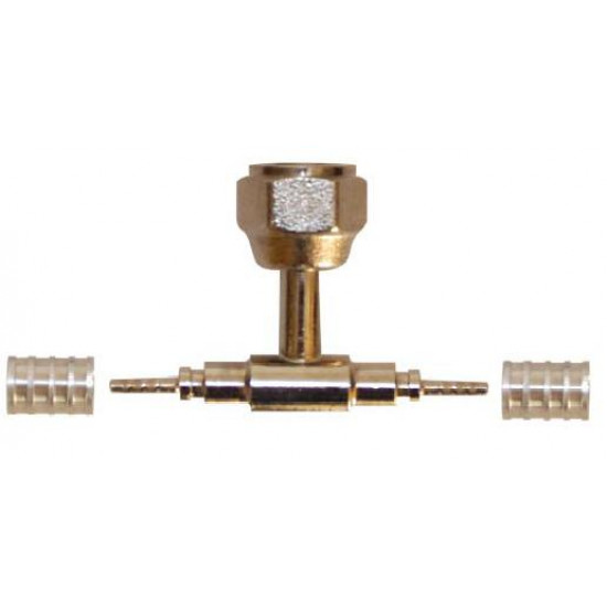 OVERHEAD FITTING ,ΤΕΕ (2 MALE + 1 FEMALE at center) 1/4, 2mm "ACRTOOLS"