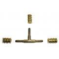 TEE CRIMPING BRASS (3 MALE port) 3/8" 5mm, "ACRTOOLS"