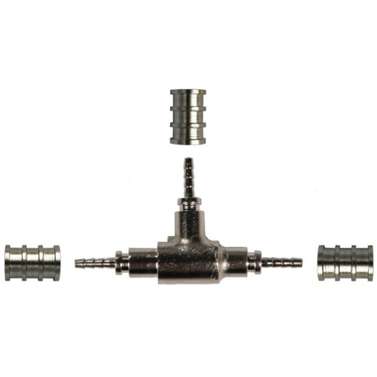 NEEDLE INSERT ,TEE , 3 MALE 1/4" 2mm, "ACRTOOLS"