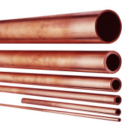 Copper tube straight 1 1/8", 4m, with plugs
