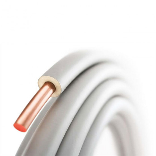 Copper tube insulated 8mm # 1/2 " # 0,8mm (50m) Copper tube insulated 8mm # 1/2 " # 0,8mm (50m)
